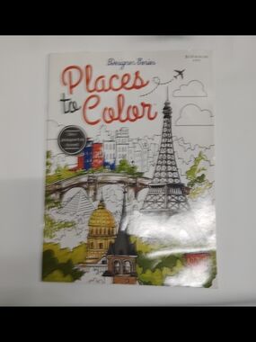 Places to Color Coloring Book - White, Red, Green, Blue
